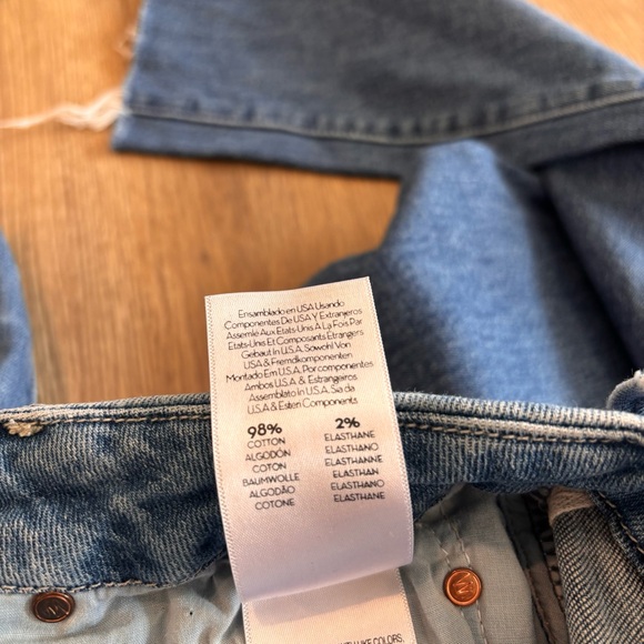 Mother Women’s High Waisted Looker Ankle Frayed Hem Skinny Jeans Blue Size 26x26 - Picture 8 of 13